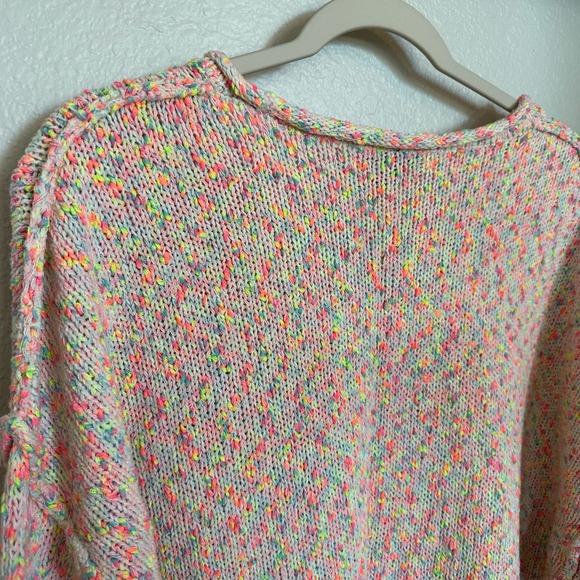 Torrid | Size 3 Plus Size 3XL Flamingo Sweater Multicolored Long Sleeve Vacation - Picture 3 of 12